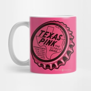 Vintage Texas Pink Soda Bottle Cap Mug